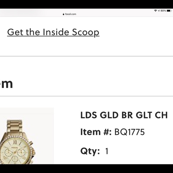 Like New Women’s Fossil watch Modern Courier Chronograph gold - Picture 5 of 5